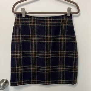 Boden tweed tartan skirt